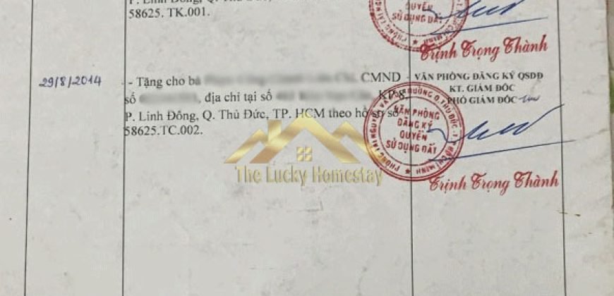 Đất Thủ Đức Bán