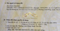 Đất Thủ Đức Bán