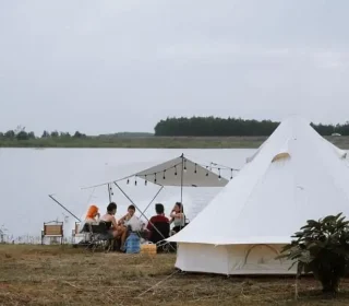 cắm trại hồ Dầu Tiếng